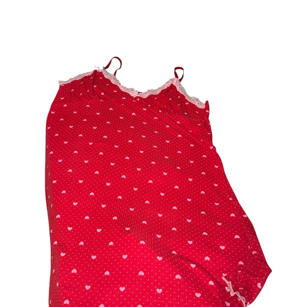 Madrag XL Red Heart Print Women's Nightie